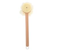 Beaupretty Long Handle Bath Brush with Shower Balls Portable Back Scrubber for Body Cleaning Soft and Sturdy Exfoliator for Stress Relief and Muscle Relaxation for All Skin Types