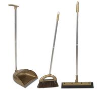 Beaupretty Long Handle Broom and Dustpan Set for Home Cleaning with Plastic and Metal Materials, Easy to Carry and Can Be Hung on The Wall, for Bathroom and Home Ground Cleaning