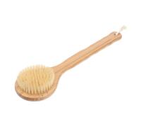 Beaupretty Long Handle Phyllostachys Pubescens Bristle Body Care Brush Exfoliating Bath Massager for Hard to Reach Areas Back Scrubber for Shower and Skin Care