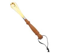 Beaupretty Long Handle Wooden Shoehorn for Men Women Seniors Portable Shoe Helper Tool with Plastic Tip Easy Use for Boots and All Footwear Convenient Travel Shoe Puller Aid