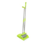 Beaupretty Long Handled Broom and Dustpan Set Standup Broom with Plastic and Stainless Steel Construction Efficient Home Cleaning Tool for Indoor and Lobby Floor Cleaning for Friends