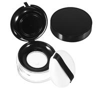 Beaupretty Loose Powder Container with Puff Compact Travel Foundation Dispenser Lightweight Makeup Holder for Loose Powder Blush and Concealer Secure Reliable Design for Go Use