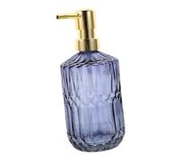 Beaupretty Luxurious Glass Hand Dispenser Refillable Pump Bottle Elegant Hand Soap Container for Bathroom