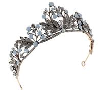 Beaupretty Luxurious Rhinestone Decorated Women's Crown Headband for Wedding Birthday Pageant Bridal Accessory