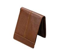 Beaupretty Mad Horse Leather Wallet for Men RFID Blocking Short Wallet in Coffee for Everyday Use