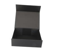 Beaupretty Magnetic Closure Box Reusable Cardboard Present Case with Lid Versatile for Weddings Proposals and Special Occasions Compact Design for Easy Storage and Transport Black