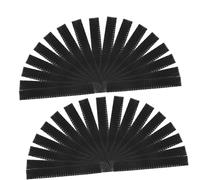 Beaupretty Makeup Brush Protectors 50pcs Black Mesh Covers Elastic Net Sleeves for Cosmetic Brush Storage and Travel