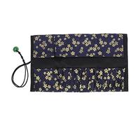 Beaupretty Makeup Brush Storage Bag Large Capacity for Portable Cosmetic Travel Featuring Beautiful Cherry Blossom and Koi Fish Designs for Women Beauty Brush Organizer Needs