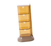 Beaupretty Makeup Sponge Box with Dustproof Lid Multi Amber Cosmetic Storage Container for Cotton Pads and and Easy Clean Makeup Organizer for Home Vanity