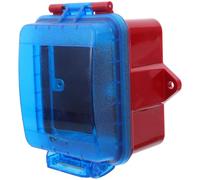 Beaupretty Manual Alarm Button Guard with Full Coverage Protective Cover Quick Installation Fire Call Point Shield Compatible with System Sensor Sap-mfs Blue Emergency Stop Button Protection