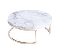 Beaupretty Marble Cake Stand Marble European-style Cake Tray Thick Base Widened Design Metal Stable Placement Elegant Appearance for Displaying Desserts
