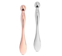 Beaupretty Mask Spatula Skin Care Tool and 2pcs Zinc Alloy Eye Cream Massager Dual-use for Massage and Apply Cream Efficiently Face and Eye Area