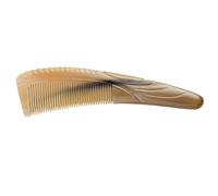 Beaupretty Massage Cattle Horn Comb with Anti-Static Properties and Comfortable Grip for Scalp Massage and Hair Detangling 8.7 Inch for Men and Women