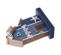 Beaupretty Mediterranean Miniature Beach Scene Wooden Accessories for Dollhouse Nautical Coastal Decor with Miniature Seaside Elements Creative Compatible Table Sculptures for Home and