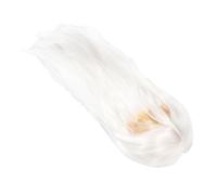 Beaupretty Mens Long Straight White Wig High Temperature Silk Synthetic Hair for Cosplay Ancient Hanfu Costume Realistic Appearance with Classic Design for Traditional Chinese Characters