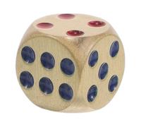 Beaupretty Metal Brass Dice Unique Dice Game Prop with Smooth Edges Beautifully Painted Colorful Design for Board Games and Decorative Use