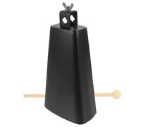 Beaupretty Metal Cowbell for Coated Metal Percussion Instrument Accessory Bright Timbre Noise Maker for Early Music Education and Party Cheering Smooth Surface Cow Bell with Unique Sound