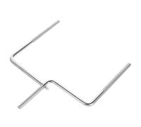 Beaupretty Metal Cowbell Mount Arm for Drummers U-shaped Rod for Mounting Stand Drum Kit Accessory Metal U Shape Cowbell Rod