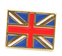 Beaupretty Metal Flag Pin Brooch England National Flag Shaped Brooch Creative Clothes Badge for Union Jack Dress and Tops