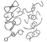 Beaupretty Metal Interlock Puzzle for Brain Teaser Enhancing Problem Solving Creativity and Hand Eye Coordination with Multiple Difficulty Levels