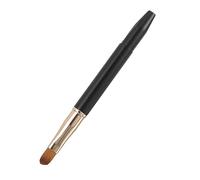Beaupretty Metal Retractable Double-ended Lip Brush 4.7in Dual Head Concealer and Eyebrow Brush for Lipstick and Gloss Application on The Go