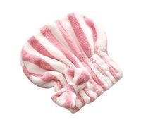 Beaupretty Microfiber Towels Hair Drying Towel Stripes Bowknot Hair Towel Wrap Absorbent Cap Shower Head Towels for Girls Women Bathroom () Rapid Drying Towel