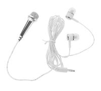 Beaupretty Microphone Vocal for Podcasting Portable Mic Miniature and Singing No with External Power Required Silver Plastic Tiny, for Live-streaming and Mobile Recording