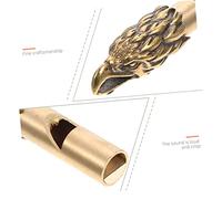 Beaupretty Mini Brass Referee Whistle Pendant Craft with Loud Sound for Outdoor Survival and Keychain Decoration