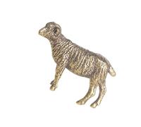 Beaupretty Mini Brass Sheep Figurine Decoration and Unique Delicate Style with Fine Craftsmanship in Golden Brass Not Easy to Knock, for Living Room Or Office Home Decor Accents