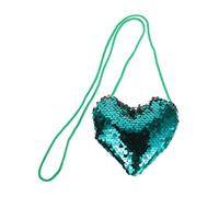 Beaupretty Mini Heart Sequin Purse for Plastic Polyester Material Stylish Party Handbag for School Travel Shopping Accessory