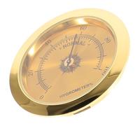 Beaupretty Mini Hygrometer Portable to Install Metal Acoustic Guitar Hygrometer Decorative Humidity Monitor with Simple and Convenient Operation for Guitar Case