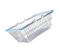 Beaupretty Mini Iron Shopping Basket for Portable with Handle Sturdy Build for Pretend Play for Dollhouse Kitchen Decor and Party Fun
