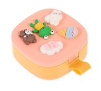 Beaupretty Mini Pill Box Portable Weekly Organiser Pp and Stainless Steel Pink Multi Compartments Waterproof Travel Medicine Case for Daily Dose Planning