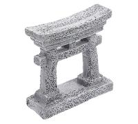 Beaupretty Mini Resin Japanese Gate Model for Dollhouse and Garden Ornaments Miniature House Decor for Zen Garden Outdoor Use for Micro Landscape