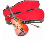 Beaupretty Mini Violin Model Brown Musical Instrument Decor with Stand for Home Office Chic Desktop Decoration and Photography Prop for Music Lovers