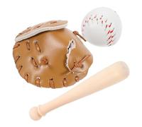 Beaupretty Miniature Baseball for Dollhouse Decoration Safe Material Detailed Craftsmanship Realistic Sports Collectible Creative Mini Simulation Accessory for Pretend Play and Photo Props
