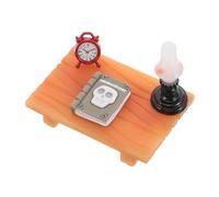 Beaupretty Miniature Desk and Book Set for Dollhouse DIY Writing Desk Model Compact Furniture Accessories for Creative Dollhouse Decoration