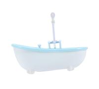 Beaupretty Miniature Doll Bathtub Toy Electric Sprayer Mini Bathtub Model Water Toys for Boys and Girls