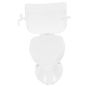 Beaupretty Miniature Dollhouse Toilet Pure White Mini House Toilet Model Realistic Bathroom Accessory for Pretend Play and Doll House Furniture Decor