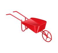 Beaupretty Miniature Dolls House Wheelbarrow Retro Red Metal Vintage Charm Tiny Furniture Accessory for Dollhouse Miniatures Portable and Mini Wheelbarrow for Interactive Play and Decoration