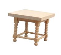 Beaupretty Miniature European Style End Table Figurine Premium Tea Table Model for Mini House Decoration Worlds Smallest for Living Space Ornaments Cottagecore Decor