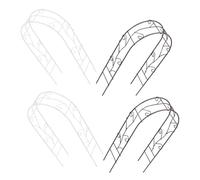 Beaupretty Miniature Iron Arch Frame Ornament 4pcs Compact and Moveable Versatile Outdoor Garden Mini Decoration with Unique Landscape for Landscape and Mini House