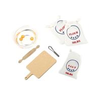 Beaupretty Miniature Kitchen Playset for Dollhouse Accessories with Rolling Pin Flour Salt Bags Realistic Cooking Props for Pretend Play and Imaginative Fun