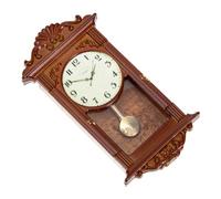 Beaupretty Miniature Metal Dollhouse Hanging Clock Vintage Roman Style Mini Furniture Accessory for Doll House Decoration Lightweight Compact Design