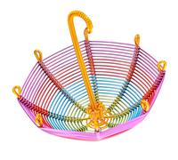 Beaupretty Miniature Umbrella Model Decorative Craft with Colorful Aluminum Wire, Small Dollhouse Accessory with Gold Handle, Creative DIY Home and Party Photo Prop Random Color Random Color