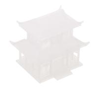 Beaupretty Miniature Zen Pagoda Bonsai Decor with Flexible Arrangement and Easy Assembly Plastic Pavilion Figurine Micro Landscape Garden Ornament for Teaching and Static Display