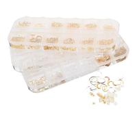 Beaupretty Mixed Metal Shapes and Sequins Resin Fillers, 3 Boxes Alloy Epoxy Accessories for Resin Jewelry Crafting Projects