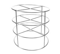 Beaupretty Modern Stainless Steel 4-tier Kitchen Plate Organizer Rack Rounded Edges and Antislip Feet, Safe for Family Use and Effortless Assembly, for Kitchen Counter and Event Tableware