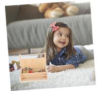 Beaupretty Montessori and Key Set for Educational Wooden Pad Box with Fine Craftsmanship Practical Life Material for and Parent Interaction