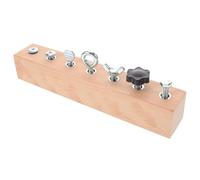 Beaupretty Montessori Wooden Busy Board for Educational for Fine Motor Skills Development Hand Eye Coordination Screw Turning Activity Creative Construction and Sensory Learning for Preschool
